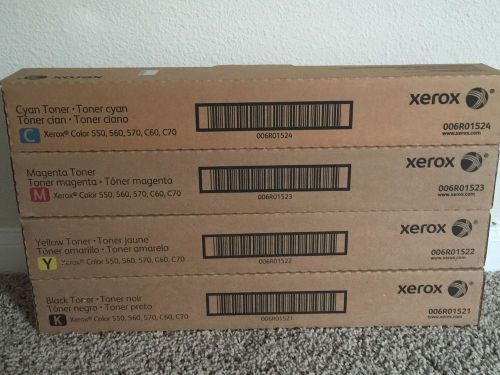 1 Complete Set - NIB Genuine Xerox Color Toner Cartridges - FREE SHIPPING!
