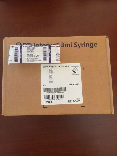 BD 3ml syringe 100 Per Box Brand New Sealed