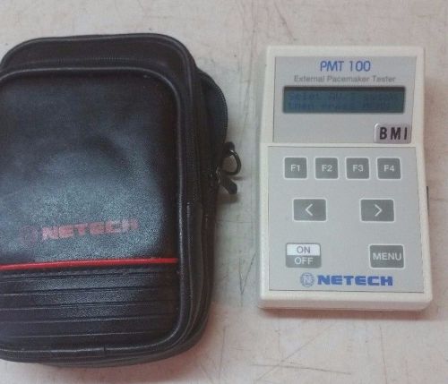 Netech External Pacemaker Analyzer PMT/100 W/Case and Instructions