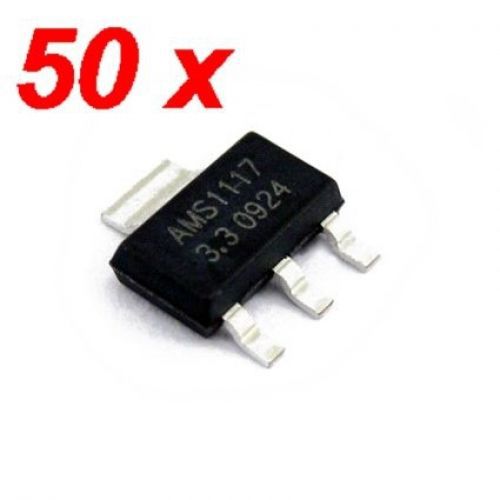 50 pcs AMS1117 3.3V 1A Voltage Regulator AMS1117-3.3V