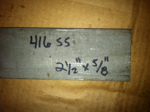 416 Stainless Steel Flat Bar 2-1/2&#034; x 5/8&#034; x 8&#034;  - Machine Shop Stock