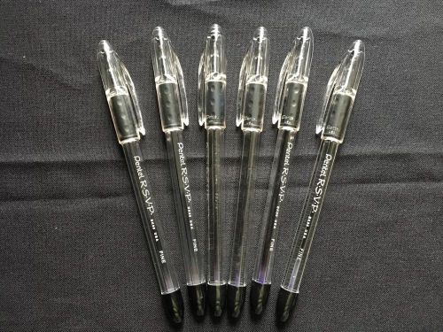 Pentel RSVP BK90 USA Black Fine Point-6