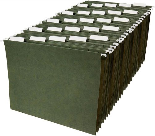 File Hanging Folders Letter 25 pack Green files organized Holding paper Standard