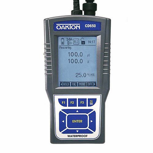 Oakton wd-35433-00 cd 650 conductivity/tds/psu/do/temp. meter w/probe for sale