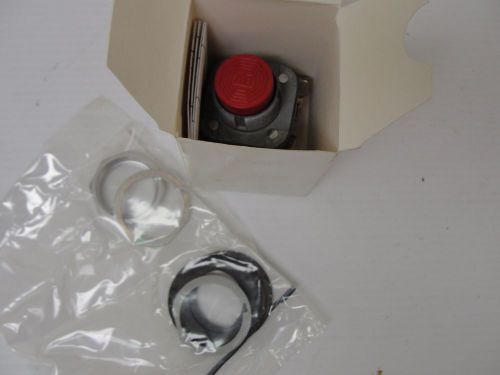 New Allen Bradley 30mm Pushbutton, Extended Head, Red, 1n/o-1n/c, 800T-B6A