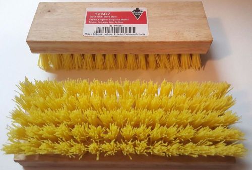 Tough guy 8&#034; wood square end scrub brush, 2 count for sale