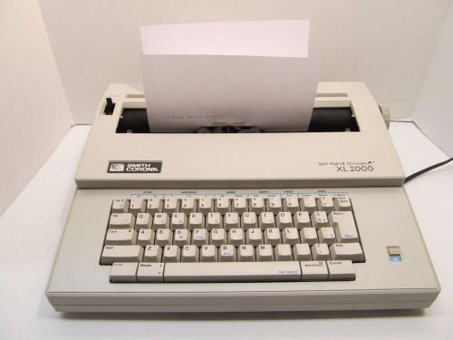 WORKS Smith Corona XL2000 Model 5A Portable Electric Typewriter Type Writer