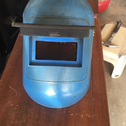 Vintage 1979 blue jackson welding helmet flip up  ansi z87.1 for sale