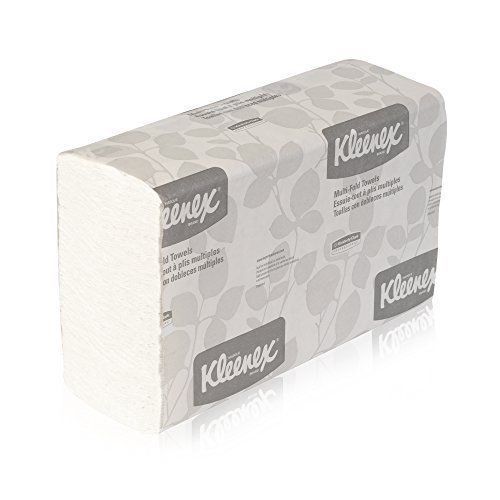 Kleenex Multifold Towels (01890), White, 16 Packs / Case, 150 Trifold Paper T...