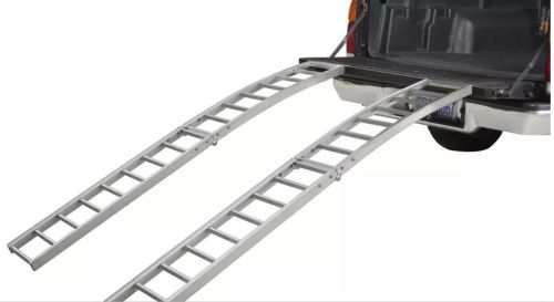 New Reese Aluminum Arched Center Fold Ramps 12-in by 90-in 1500-lb Capacity Ramp