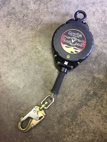 Guardian fall protection 42002 velocity retractable lanyard lifeline  30&#039; galv for sale