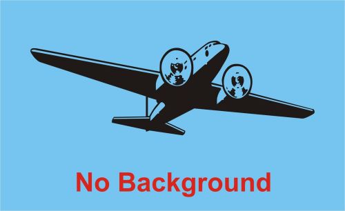 Average Airplane Car Window Truck / Van Tempo Sticker Vinyl Decals -1815