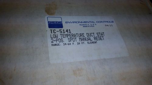New siebe low temperature duct stat tc 5141 tc5141 34-60°f 20&#039; for sale