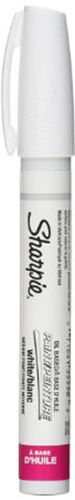 Sharpie oil-based paint marker, medium point, white ink, 3 markers (35558) for sale