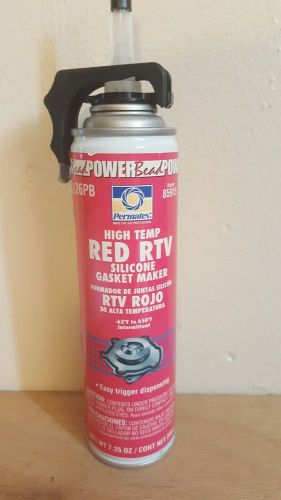 PERMATEX 85915 RTV Silicone Sealant, 7.5 oz Can, Red