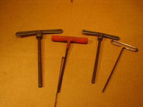 Eklind 4 pc t handle sae allen hex key wrench set,3/16,9/64(2)? for sale