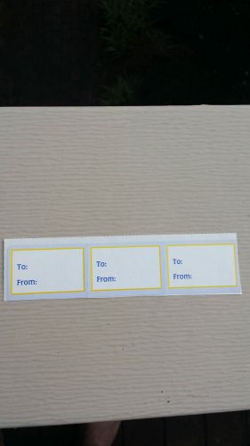 Envelope Stickers - To / From Labels -- 3 Count