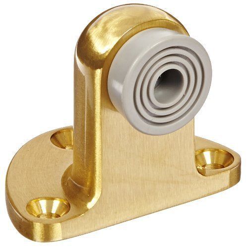 Rockwood 481H.4 Brass Door Stop, #12-24 x 1&#034; FH MS Fastener with Lead Anchors, x