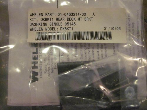 NEW Whelen Dashking Police Fire Wrecker DKBKT1 Mounting Kit for rear deck 2000