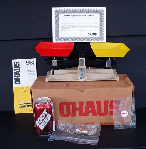 Ohaus School Balance Scale Model 1200 Weights/Papers/Box Money goes to local PTO
