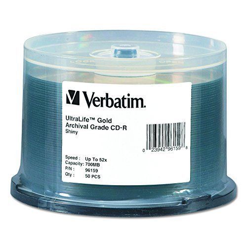 Openbox verbatim 700mb 52x ultralife archival grade gold recordable disc cd-r, for sale