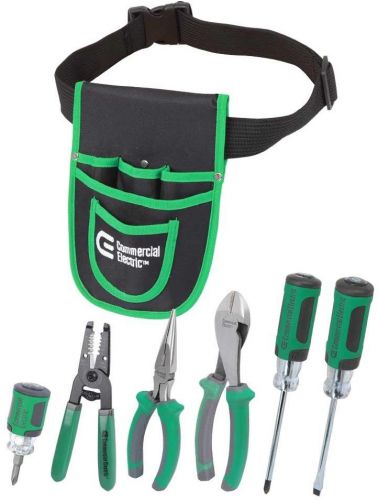 Electrician electrical tools commercial professional tool set 7 pieces and pouch for sale