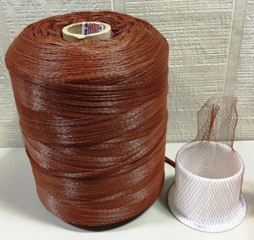 Roll of Brown Mesh Netting Produce/Seafood Bag Material