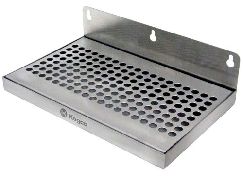 Beer Drip Tray 10 Stainless Steel Wall Mount No Drain New