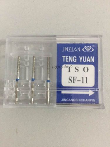 1 Box Dental Diamond Burs for High Speed Handpiece Medium SF-11 JY