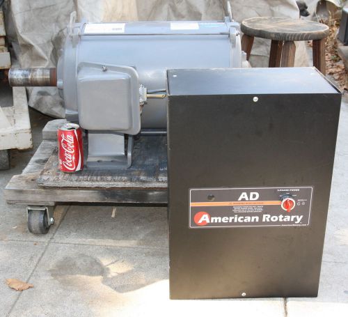 New panel 40 hp rotary phase converter used idler motor pick up in los angeles for sale