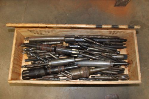 Crate of Large Morse Taper Drills, No Reserve