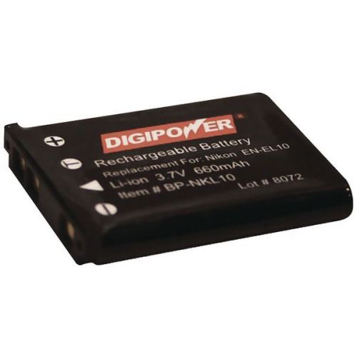 Digipower BP-NKL10 Nikon EN-EL10 Digital Camera Replacement Battery - 660mAh