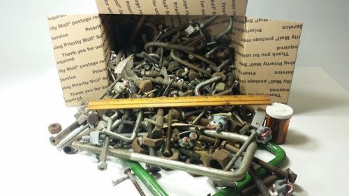 28 lb lot box bolts nuts washer hardware nail worm clamp junk drawer