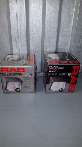RAB WP1GSN35 Glass Refractor Wall Pack Set of Two