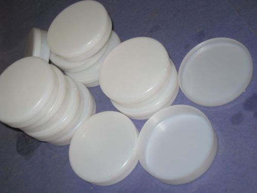 Plastic  Petri Dish Dishes + Lids 70x16mm  milky White 40 Total  21A3