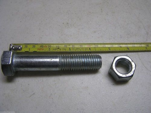 3/4&#034; x 4&#034; bolt/nut grade 307a coarse thread steel hex machine bolt 5 bolts 0807 for sale