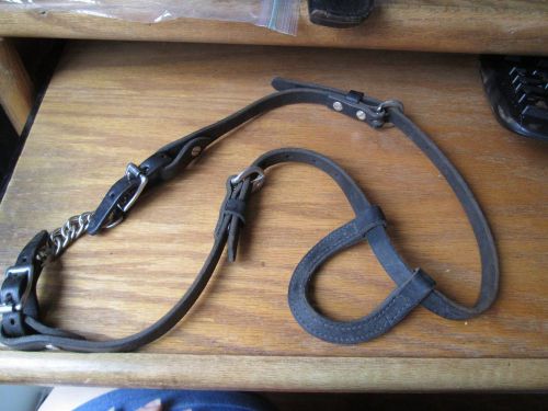 Weaver black leather halter harness  guc for sale