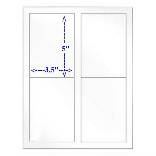 1000Sheet 5168Size 4-UP White Address Laser / InkJet Labels 3.5 x 5/ 4000 labels