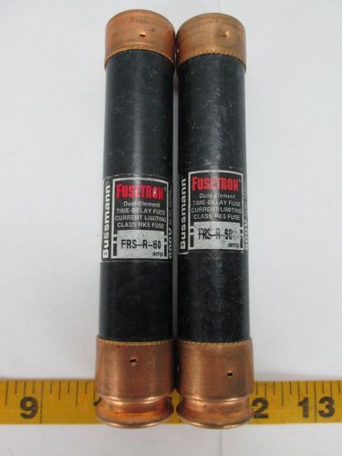 Lot of 2 fusetron dual element time delay limiting fuses frs-r-60 sku q cs for sale