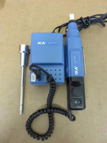 Ika t8 ultra-turrax dispersing homogenizer w/ t8.01 s1 power supply &amp; probe for sale