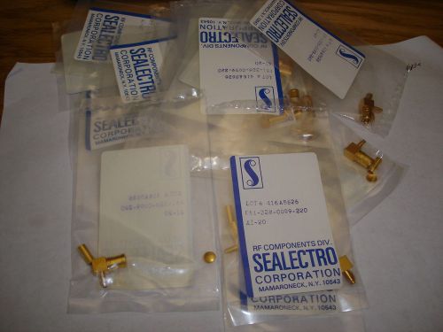 10 pcs NEW Gold Plated SMB plug male Right angle Made in USA RG-316 Sealectro
