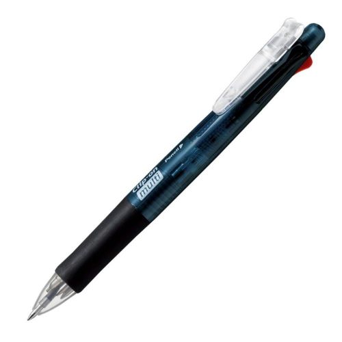 Zebra Clip-On Multi Color Multi-Functional Pen Black Barrel (B4SA1-B)