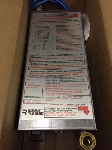 Brand New Restaurant Technologies 10997511 RTI Grill Grease Pump