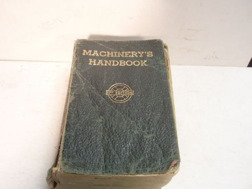 VINTAGE 1942 MACHINERY&#039;S HNADBOOK 11TH EDITION/THUMB CUTOUT INDEX