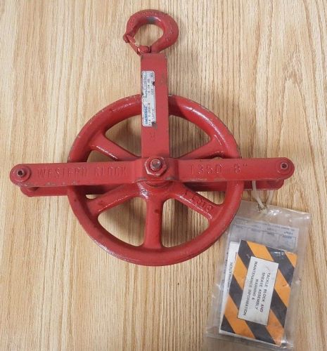 8 inch rope block  gin pulley western block co. - t350-8 for sale