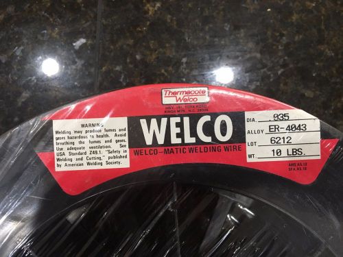 Welco ER4043 X .035 X 10# Aluminum MIG Welding Wire ER-4043