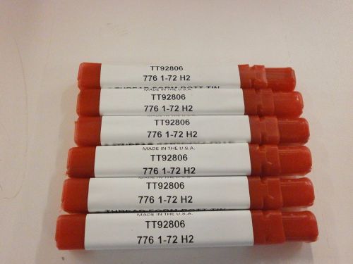 6pc) 1-72 h2 thread roll form bottom tap tin coated titan usa tt92806 tt59 for sale