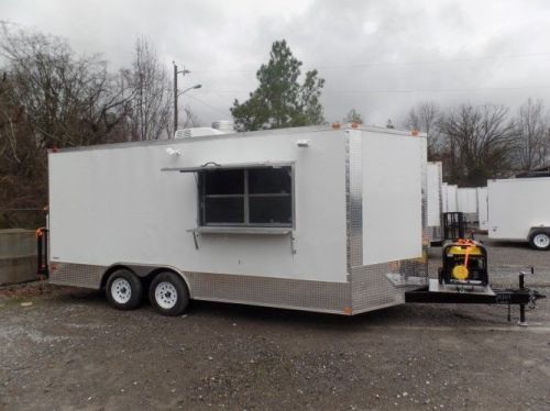 Concession Trailer 8.5&#039; x 18&#039; White Food Event Catering