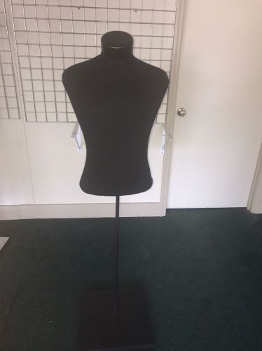 Black Female Mannequin Torso Clothing Display W/Black Tripod Stand