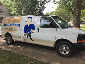 Carpet Cleaning Van and Setup